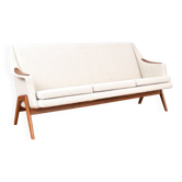 Canapé Mid-Century en Teck et Boucle, Norvège de Rekkedal & Vartdal Furniture, 1960s.