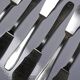 6 vintage/antique silver-plated fish knives in art deco style SFAM