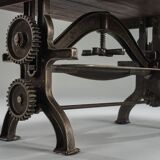 Vintage industrial gear coffee table, 1950s