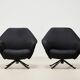 Osvaldo Borsani Pair of P32 Lounge Chairs for Tecno Italy 1956