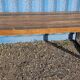 Industrial table 200 x 100 cm with wooden top + metal base