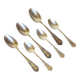 3 small spoons + 3 vintage silver-plated mocha spoons