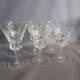 Série de 6 verres à vin rouge en cristal de Bayel forme tulipe