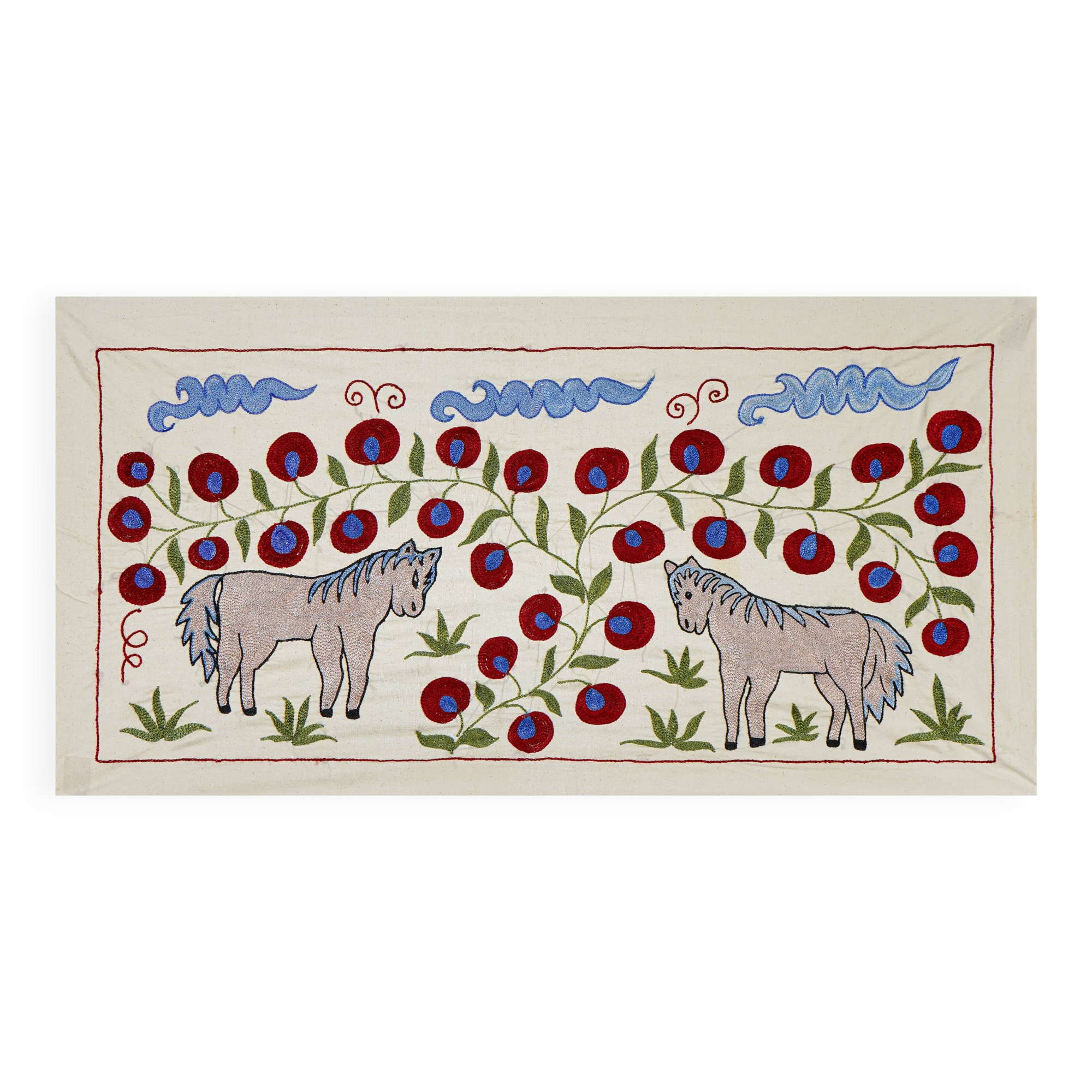 Vintage Turkish rug, hand-knotted, 50x92cm.