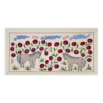 Vintage Turkish rug, hand-knotted, 50x92cm.