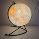 Globe vintage 1960  terrestre Girard et Barrère verre - 27 cm