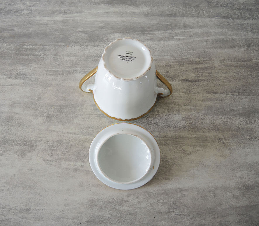 Old porcelain sugar maker of limoges jammet seignolles