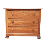 Antique chest of drawers in solid oak