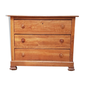 Antique chest of drawers in solid oak