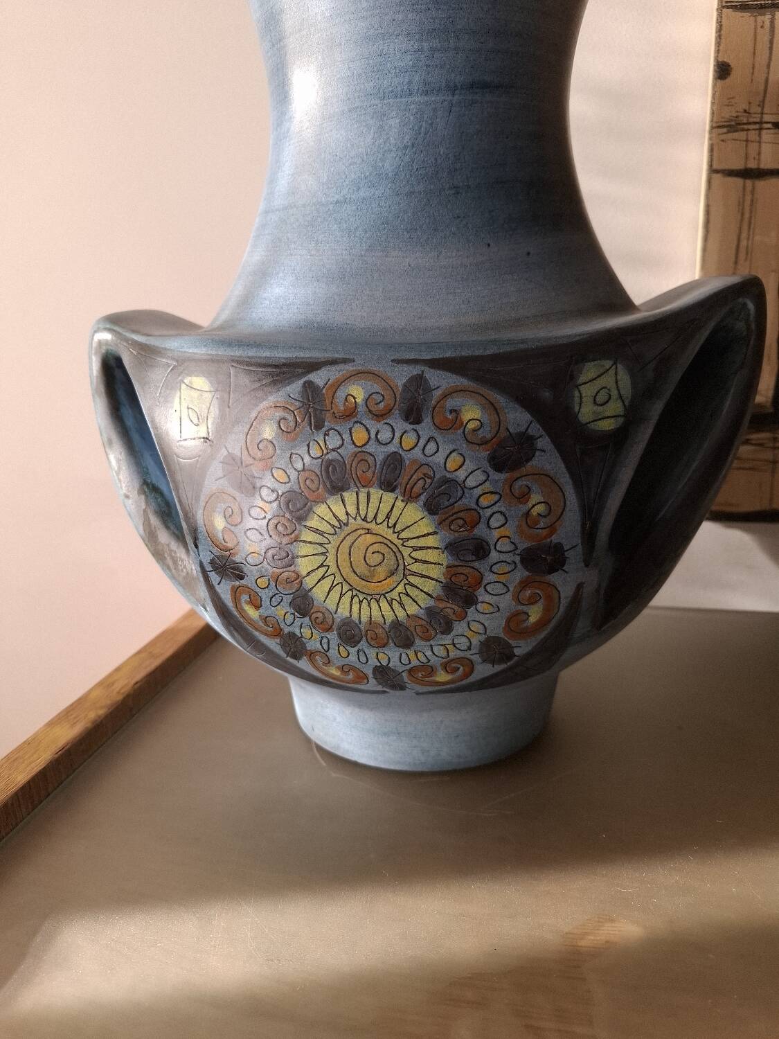 Ceramic vase by Jean de Lespinasse