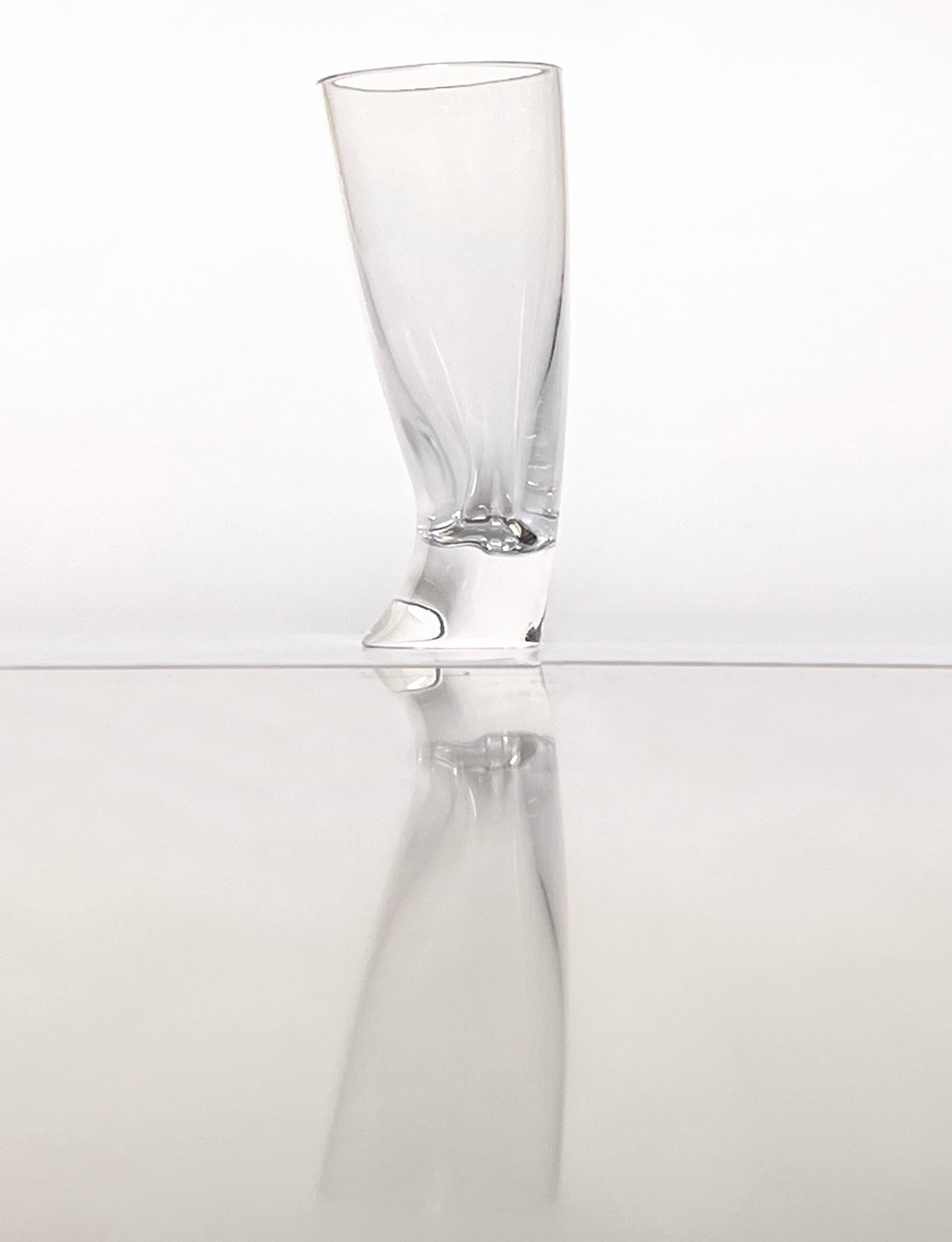 6 verres à liqueur 'Touch Glass' par Angelo Mangiarotti pour Cristalleria Colle 1991