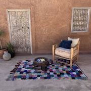 Colorful Boucherouite Moroccan rug - 128 x 208 cm