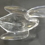 Swan Trinket Crystal Glass Art Vannes-Le-Chatel /Vintage 1960