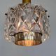 Pair of midcentury glass chandeliers/pendants by Kinkeldey, Germany, 1970s