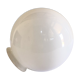 Globe suspension en opaline blanche vintage