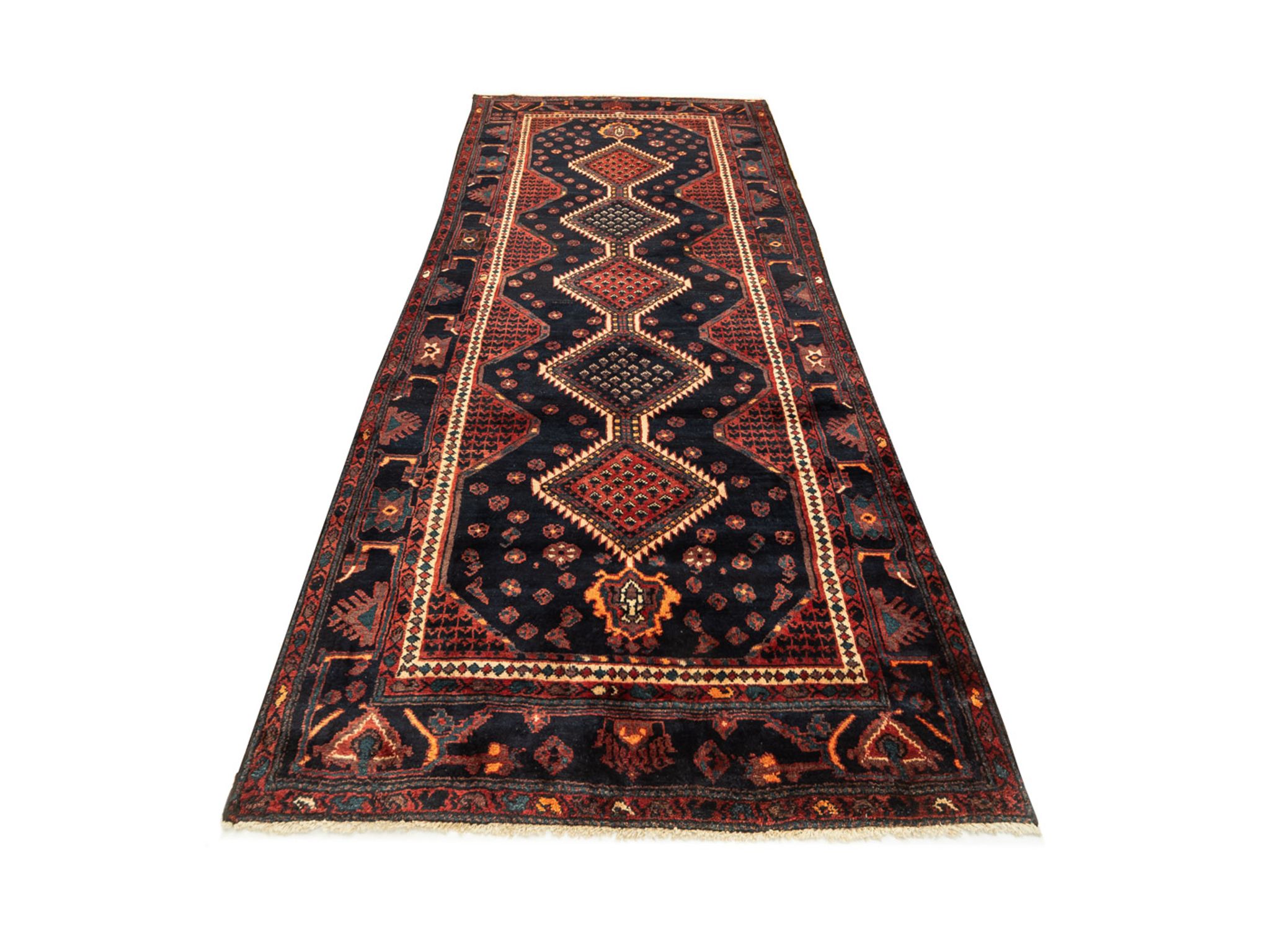 Tapis Hamadan des années 1960 143 x 326