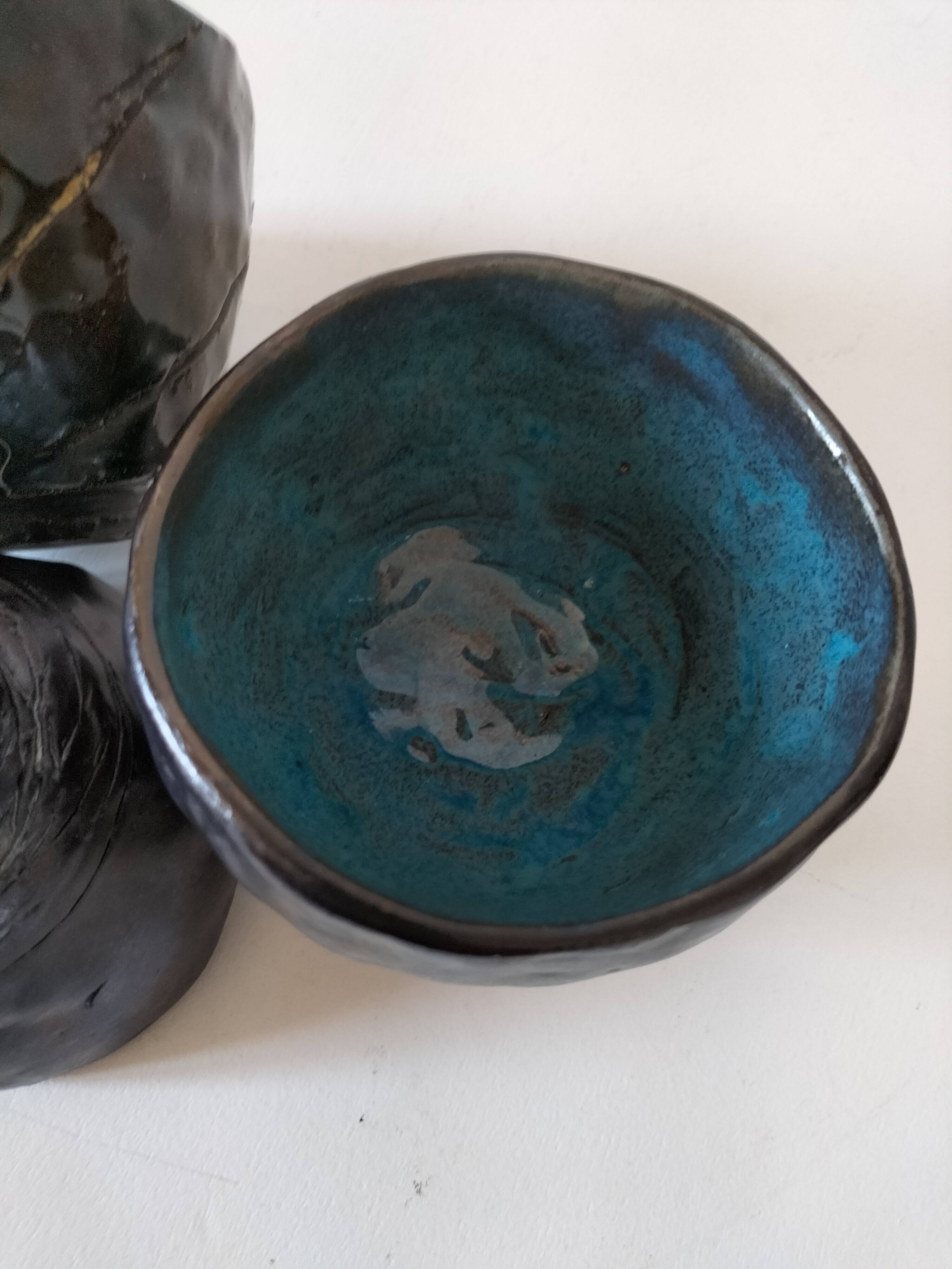 Set of 3 handmade ceramic bowls