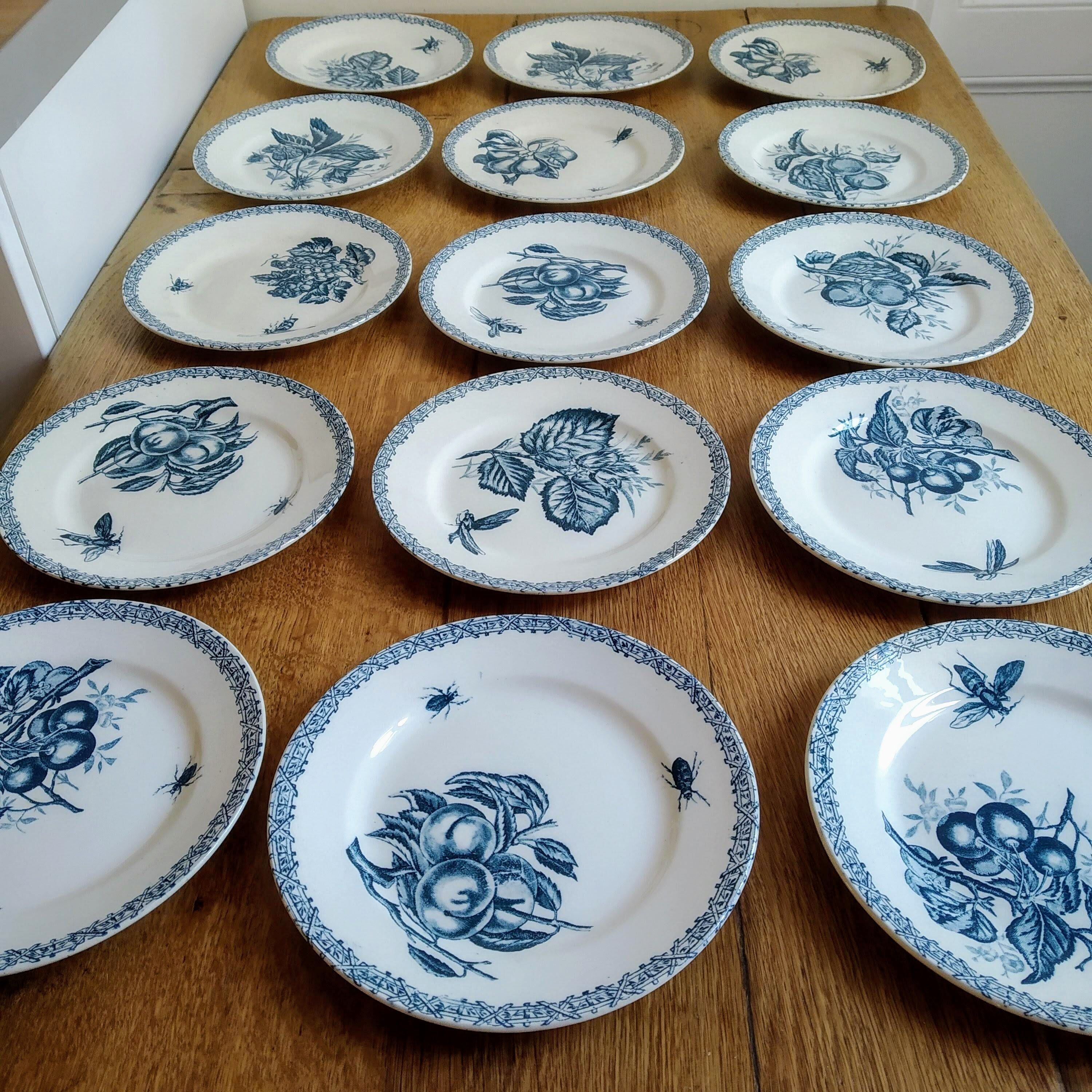 15 choisy the King dessert plates