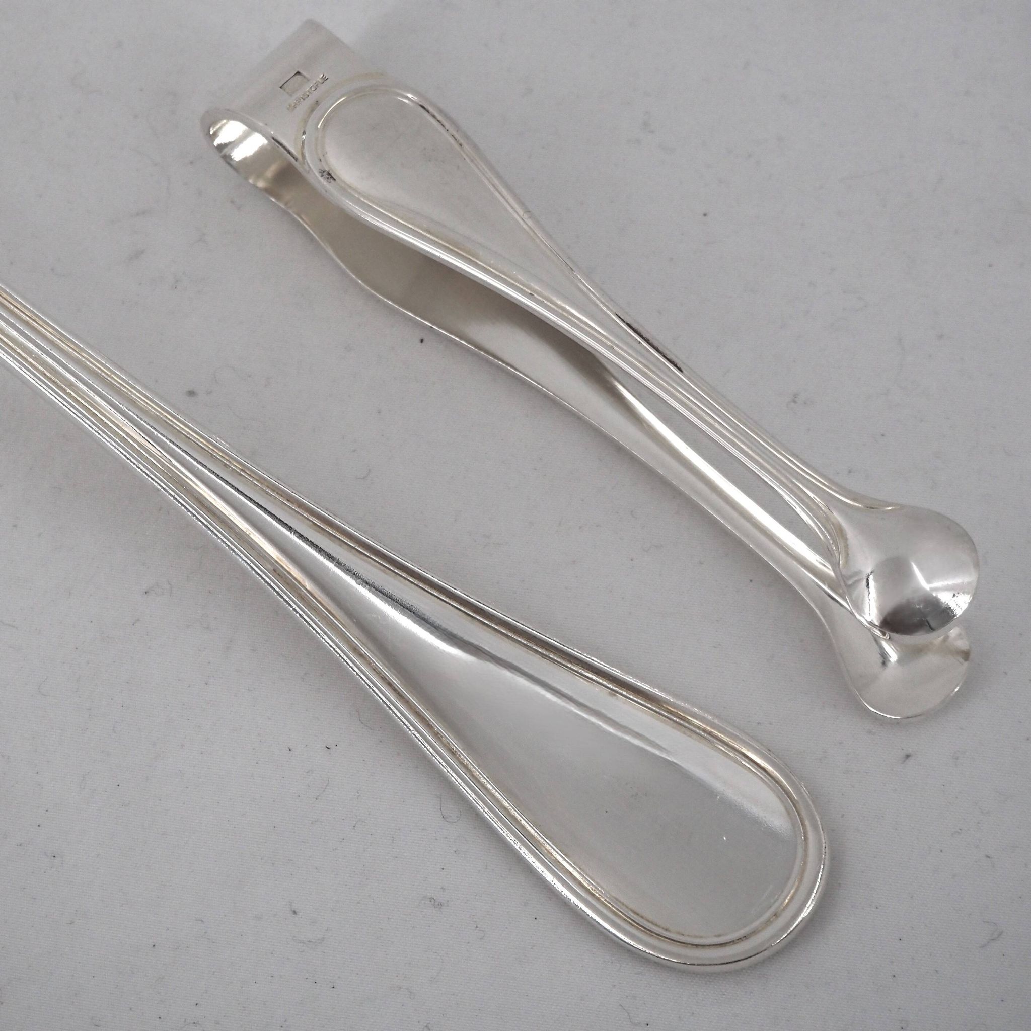 Christofle Albi lot of 7 pieces serving dish salad server cake slice sugar tongs