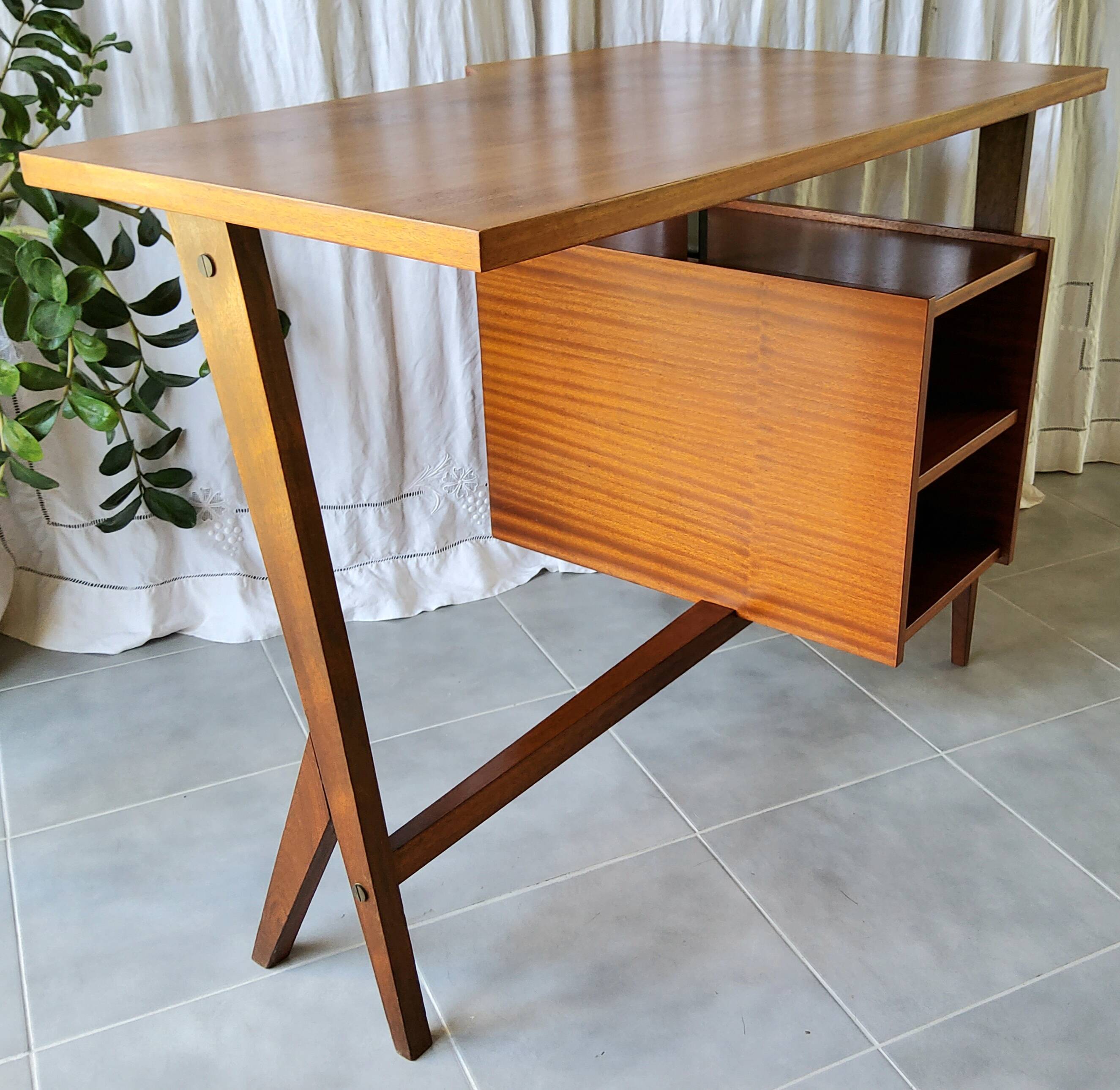 Asymmetrical desk from the 50s/60s