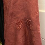 Towel in old fabric "terracotta"
