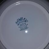Lunéville porcelain - blue landscape plate