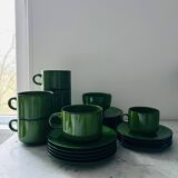 Set of 25 dessert and coffee pieces