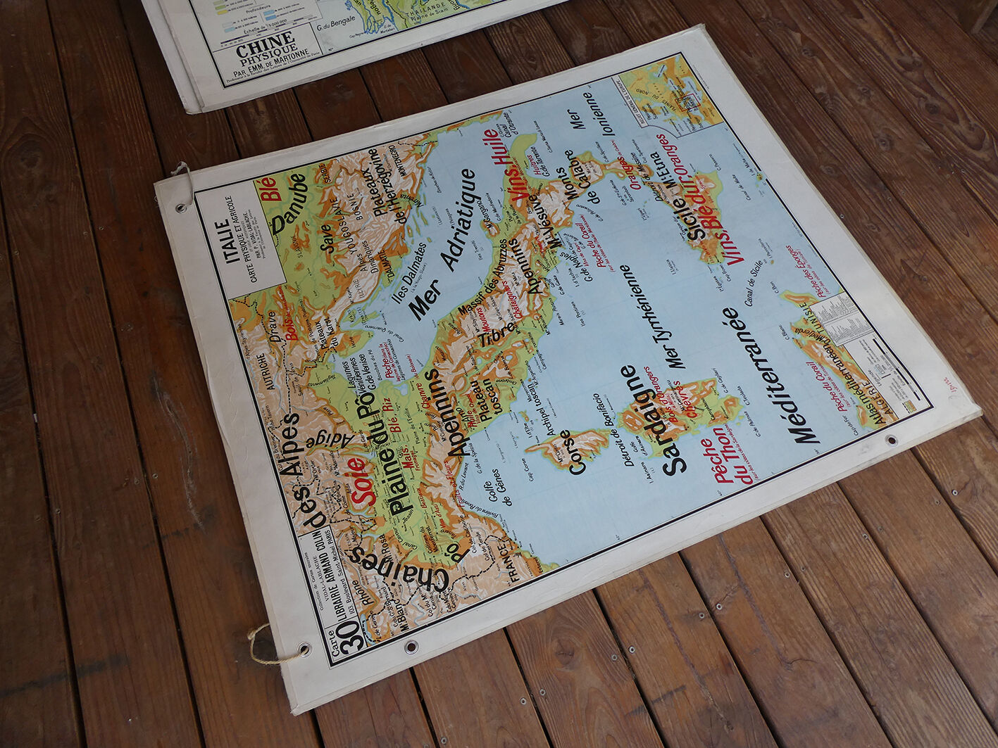 Italy's ancient school map no.30 Vidal Lablache