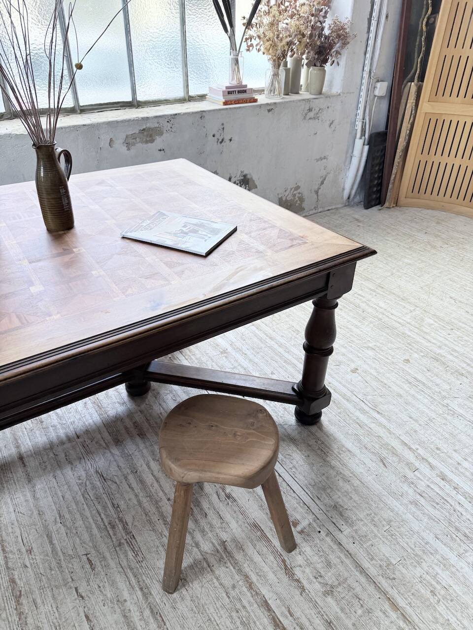 Oak table in Louis XIV style 1900