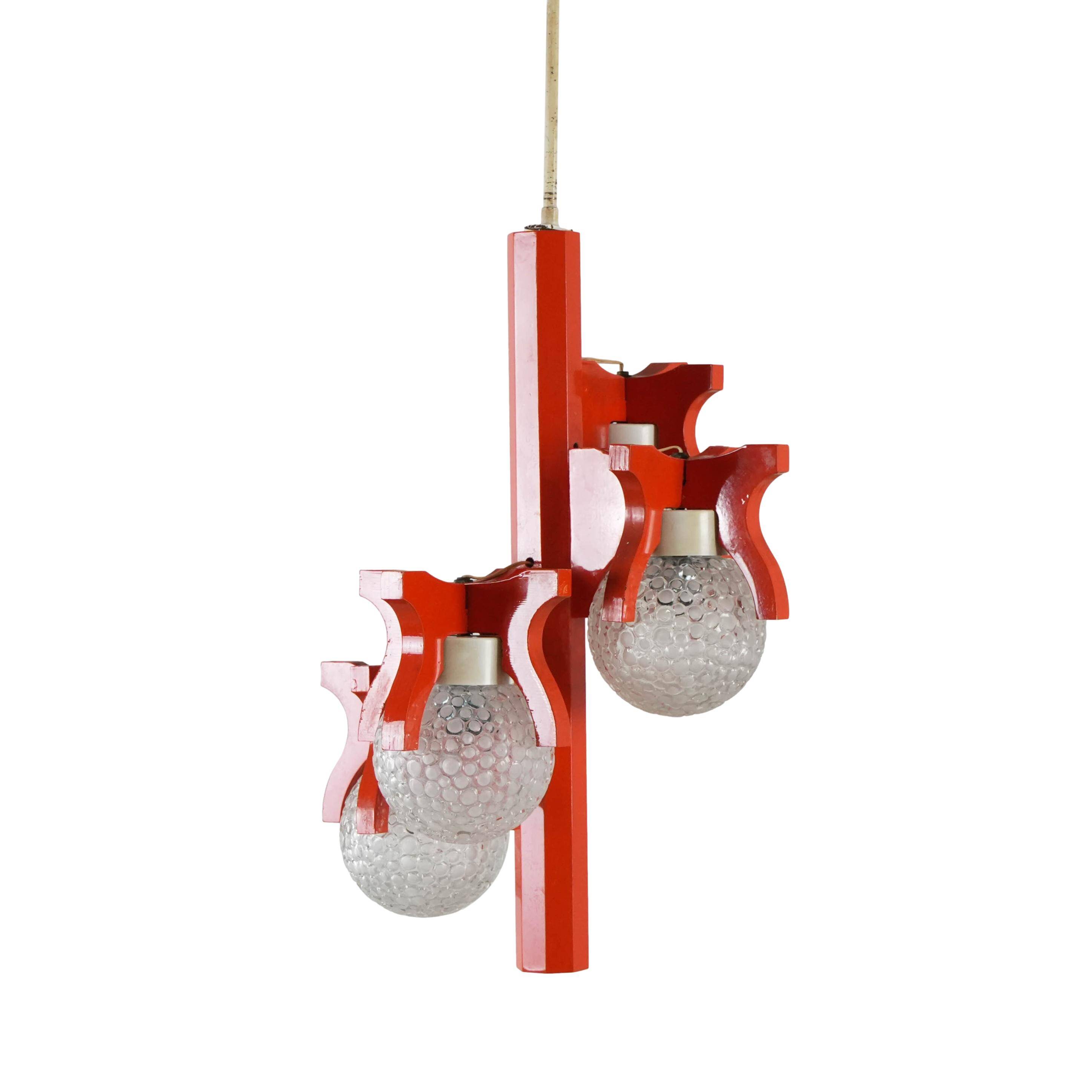 Pendant lamp, Space Age, 1970s, manufactured in Italy