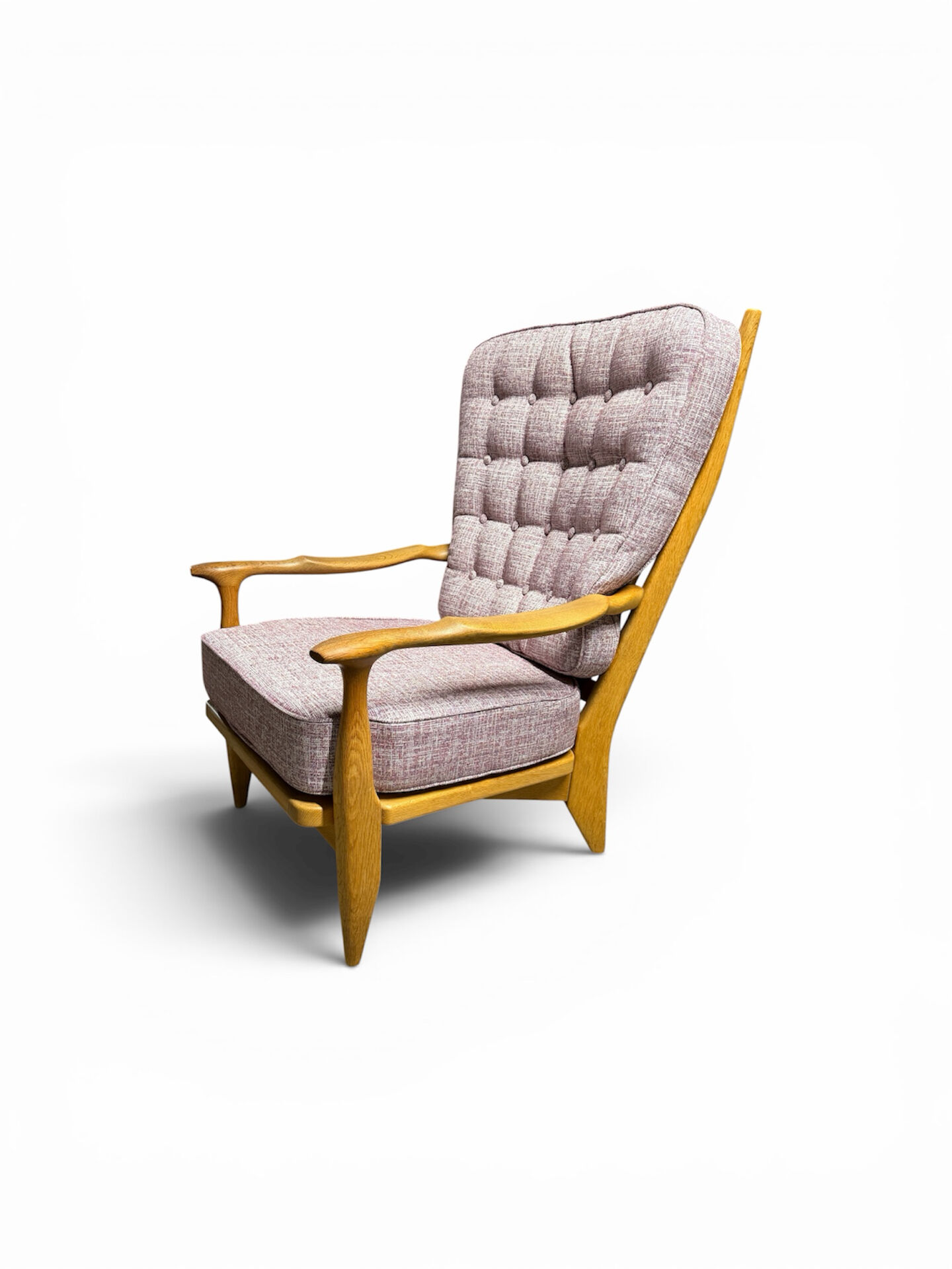 "Edouard" armchair in oak by Guillerme & Chambron for Your Home
