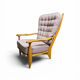 "Edouard" armchair in oak by Guillerme & Chambron for Your Home