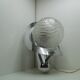 Ball molded glass and vintage chrome metal wall lamp