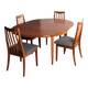 Retro Teak GPlan 1960s Fresco Dining Table & 4 Four Chairs By Victor Wilkins