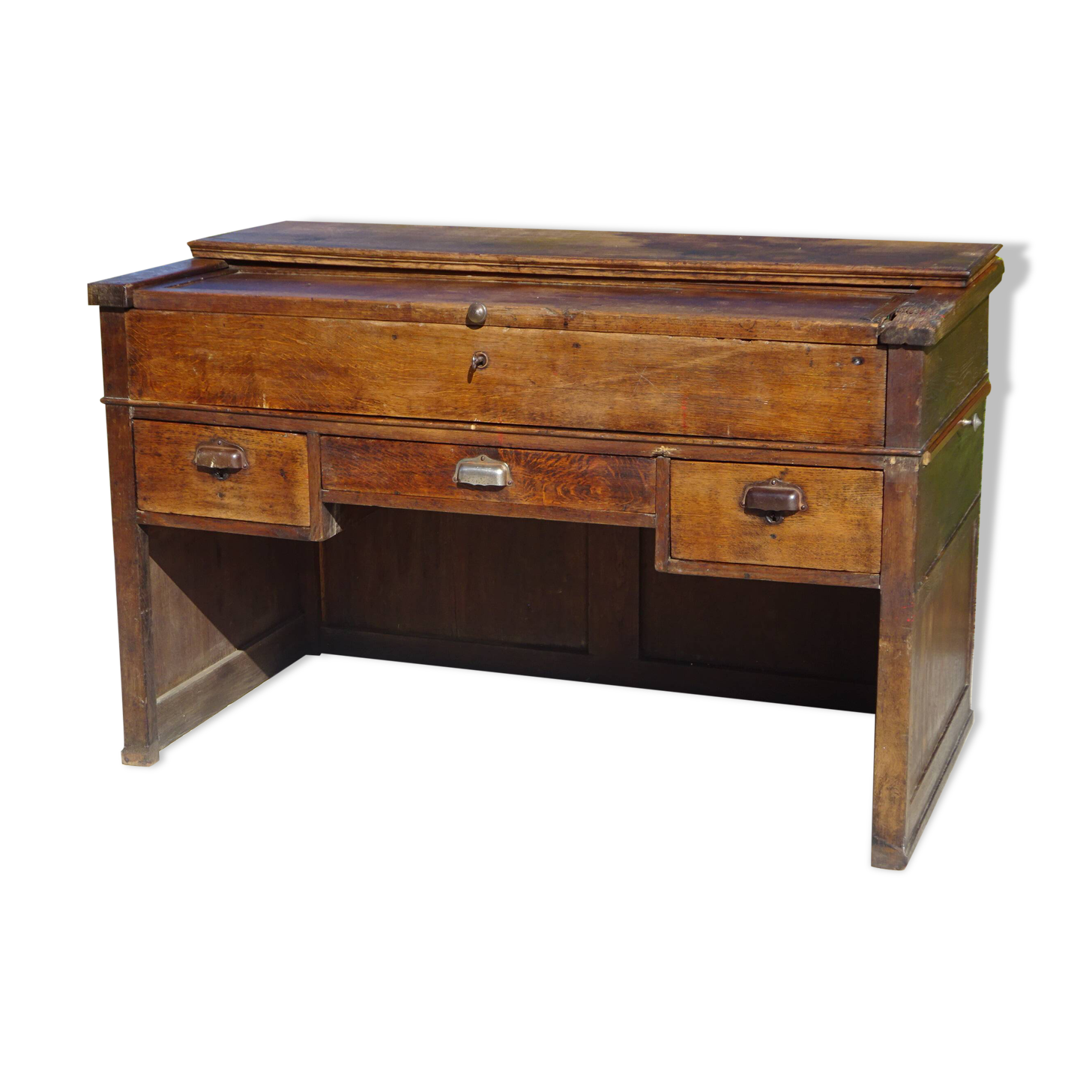 Office furniture, old glove maker's table.