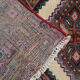 Handwoven Vintage Persian Rug Long Multi-coloured Wool Runner Rug