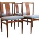 Set van 4 Henning Sørensen voor Danex eetkamerstoelen 'Vordingborg'