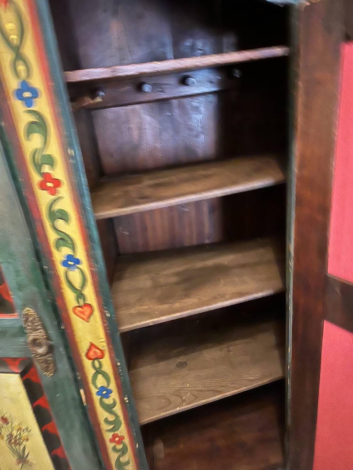 19th century Fribourg painted wardrobe