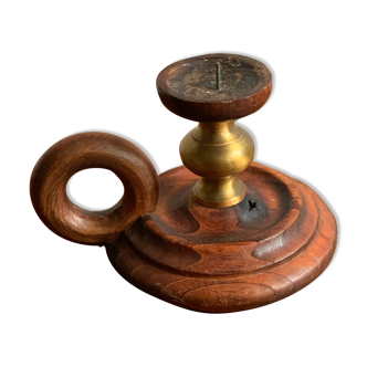 Wooden candle holder