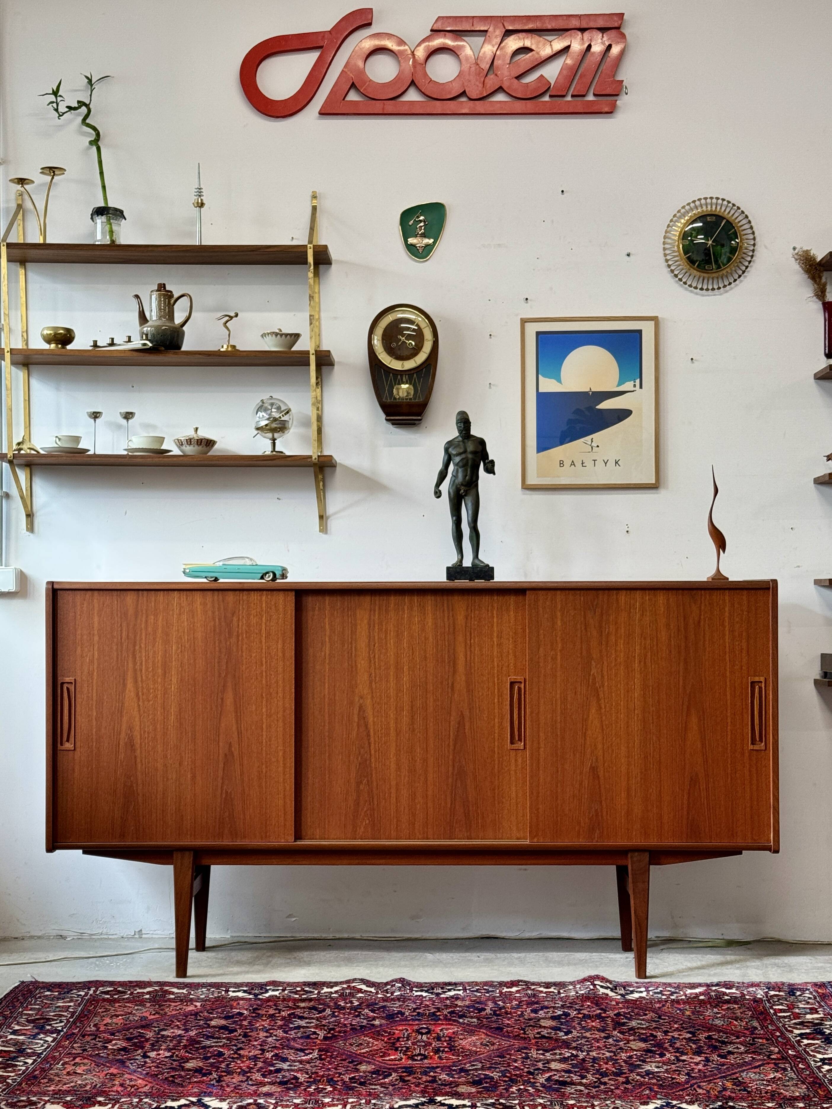 Teak sideboard, Denmark 60s/70s, vintage, mid-c modern