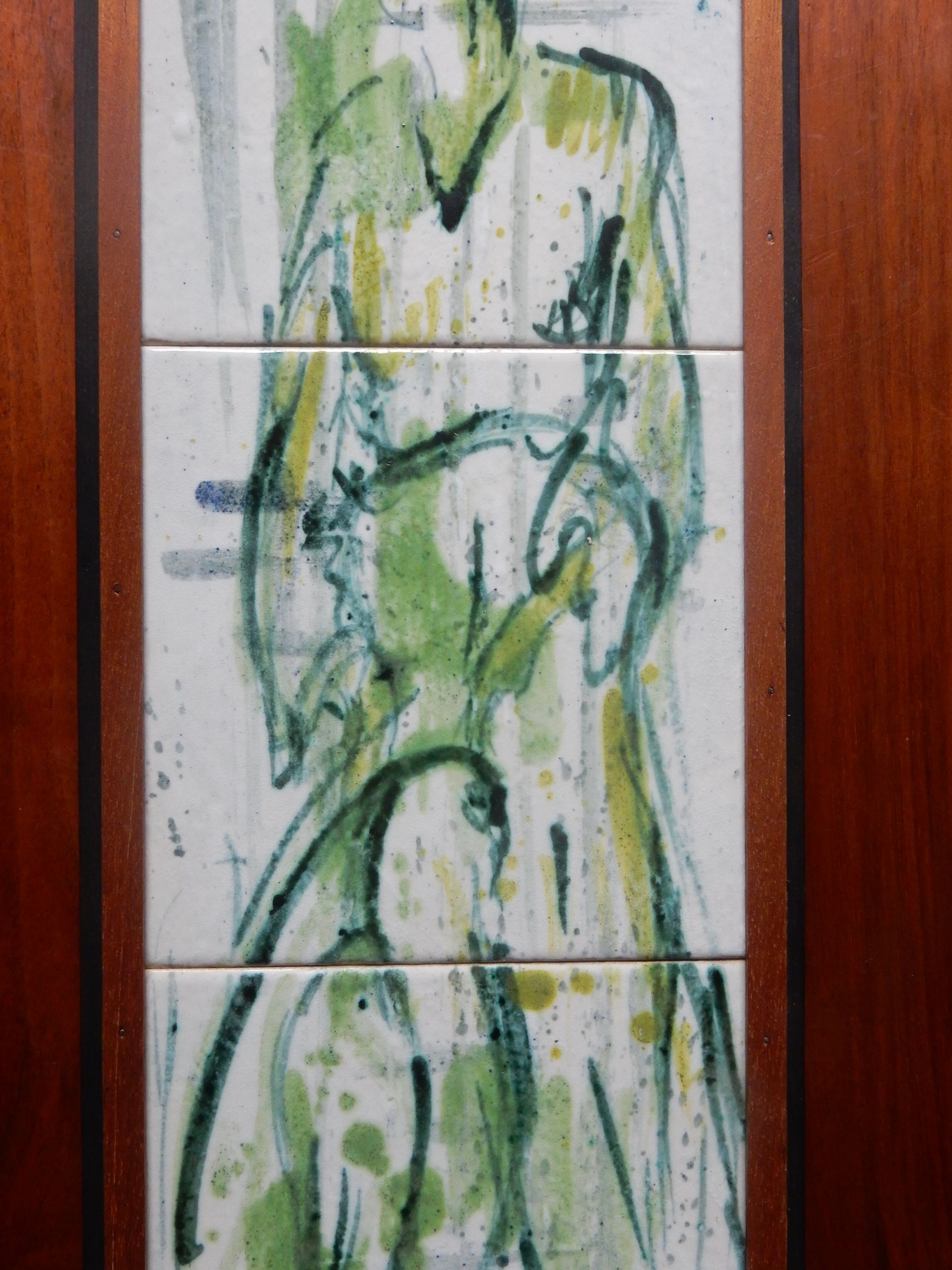 60s vintage ceramic tile panel from A. Suez