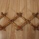 Old turned wooden wall coat rack
