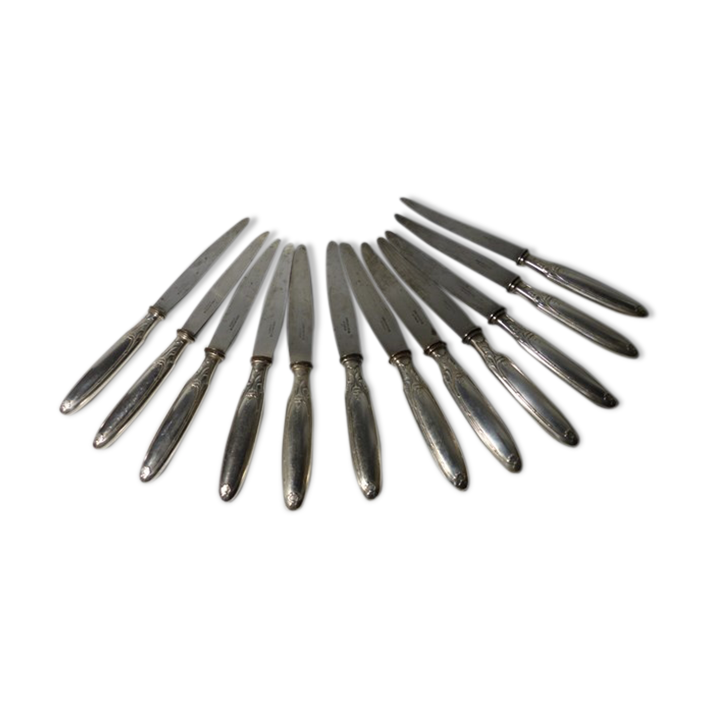 Christofle silver metal knives