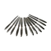 Christofle silver metal knives