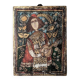 Antique wood painting old craft panel