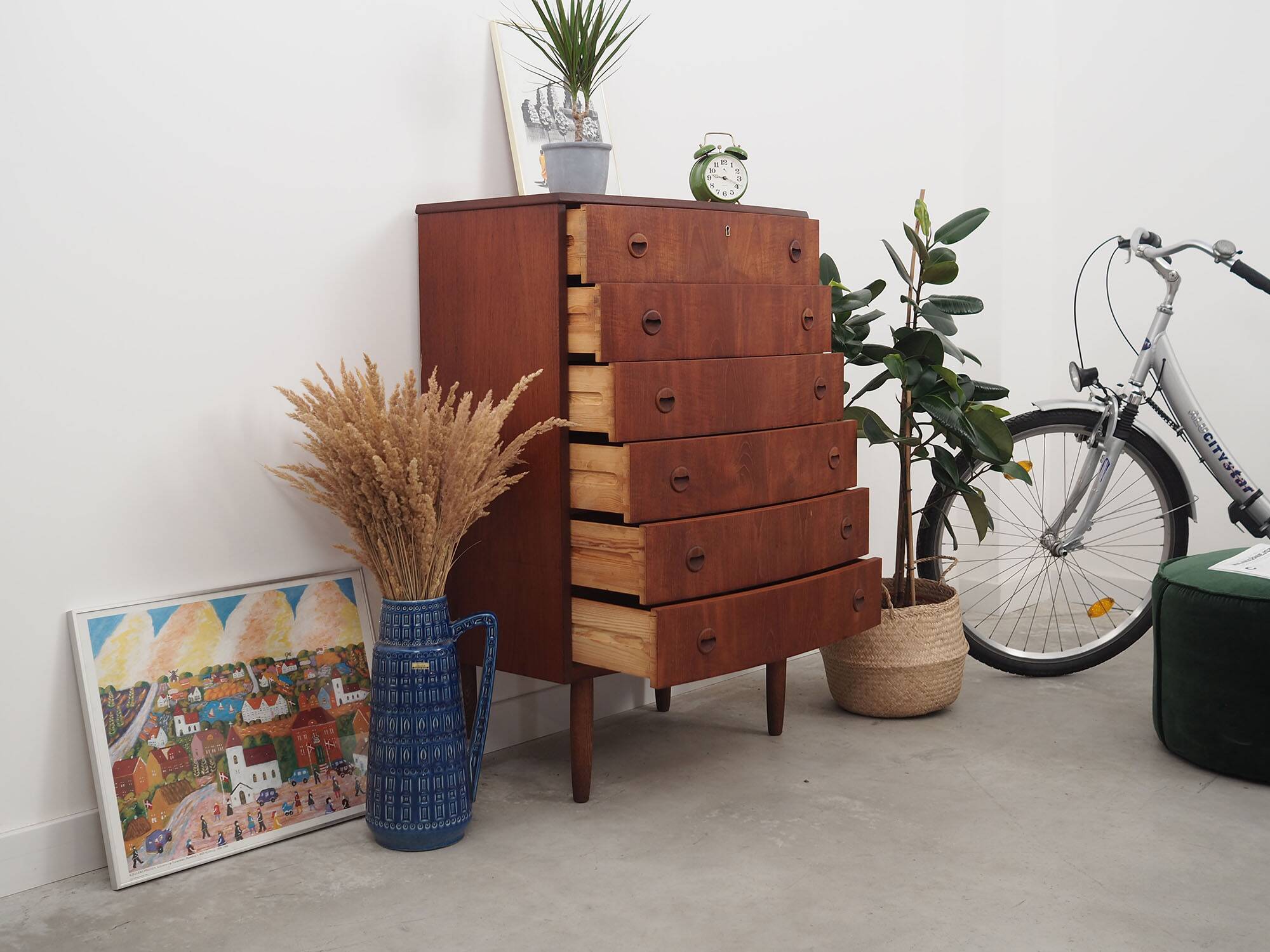 Teak chest of drawers, Danish design, 60s, made in Denmark