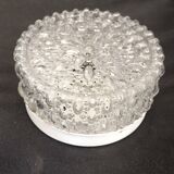 Tynnel bubble pattern molded glass wall light
