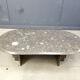 Vintage Italian grey marble coffee table, 1970s