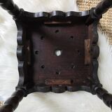 Antique turned wood stool