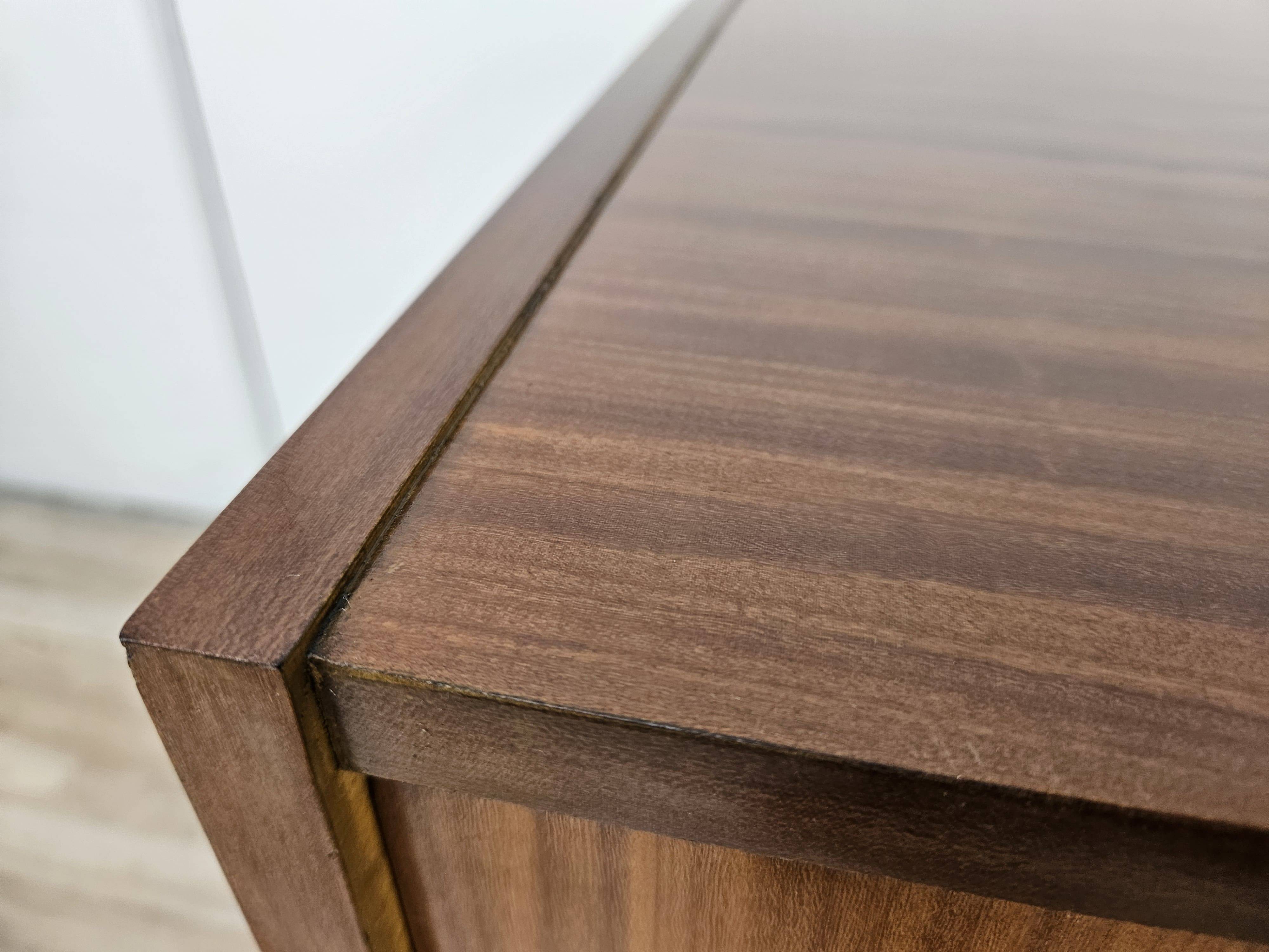 1960s teak three-drawer chest of drawers